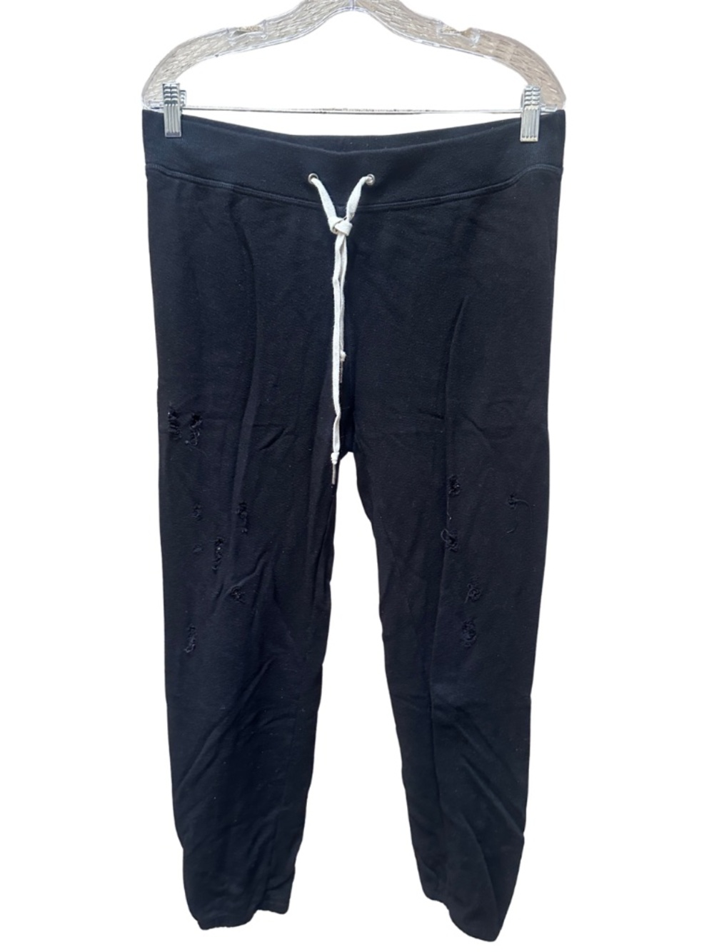 n:Philanthropy Black Distressed Sweatpants - Misses Large